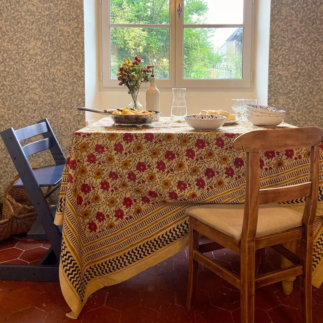 Nappe Jaipur block print indien