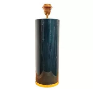 pied de lampe céramique Bleu de Prusse