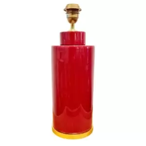 lampe en céramique coloris corail