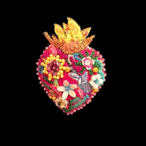 broche Trovelore flaming heart