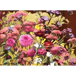 Claude Van de Walle N14 Verveine de Buenos Aires, dalhias, cosmos