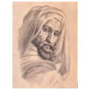 Portrait de Berbère, dessin du XIXème siècle