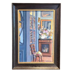 Un bouquet pour le cygne huile sur panneau Claude Van de Walle