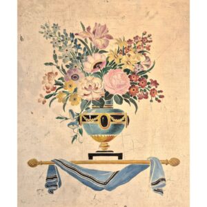 vase de fleurs néoclassique panneau décoratif 1920