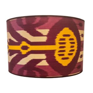 abat-jour ikat rouge et jaune