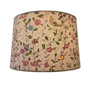 abat-jour fleurs et oiseaux