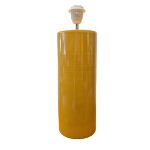 pied de lampe en céramique jaune