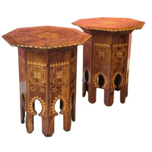 paire de tables à thé marocaines début XXe
